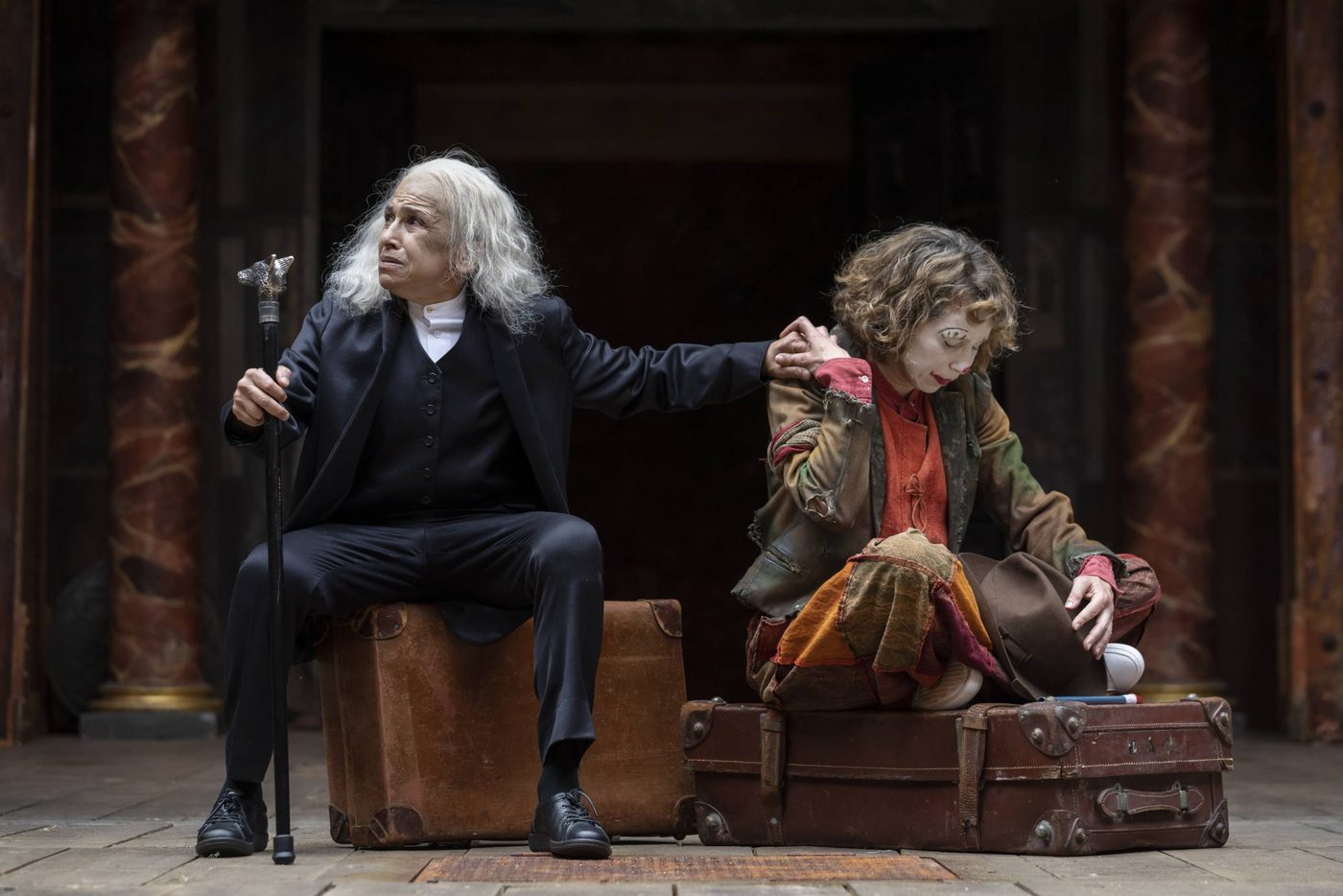 The Company of King Lear in the Globe Theatre, 2022. Photography by Johan Persson.